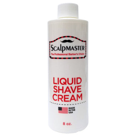 SCALPMASTER LIQUID SHAVE CREAM 8OZ (Case of 6)