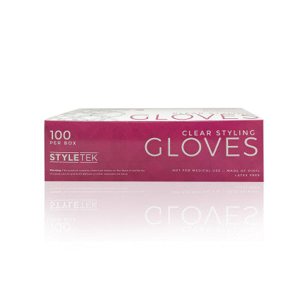 STYLETEK CLEAR POWDER FREE VINYL GLOVES