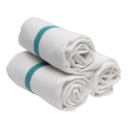 DET005 BARBER TOWEL 15" X 26" WHITE 12PK